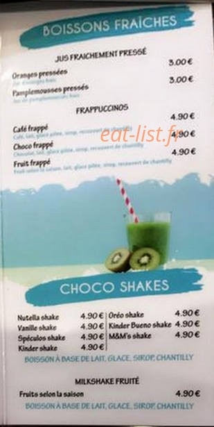 Choko resto — carte page 12