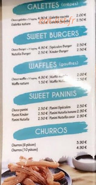 Choko resto — carte page 8