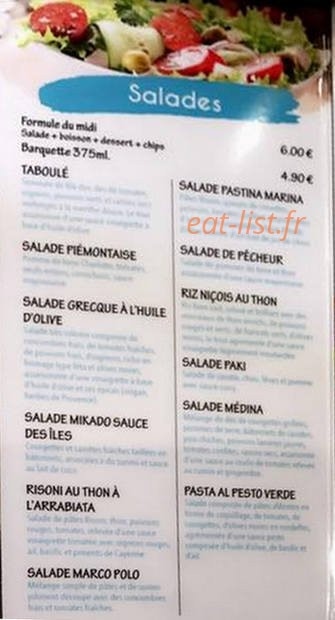 Choko resto — carte page 4