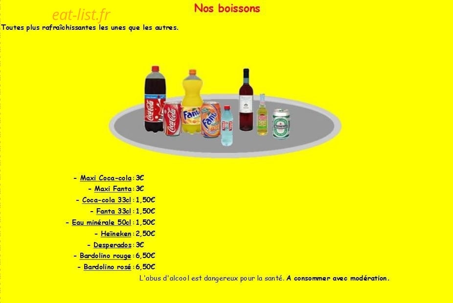 Chrono Pizza — carte page 8