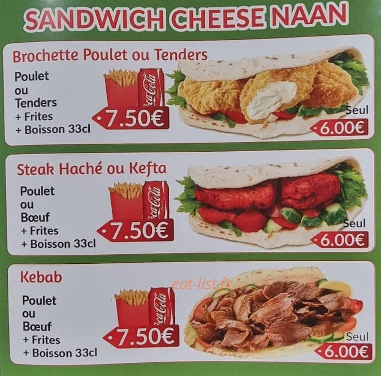 Food Zone — carte page 1