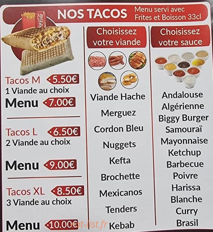 Food Zone — carte page 3