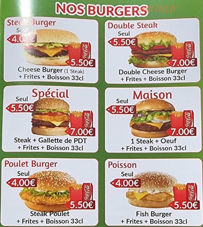 Food Zone — carte page 2
