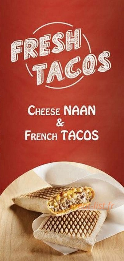 Fresh Tacos — carte page 1
