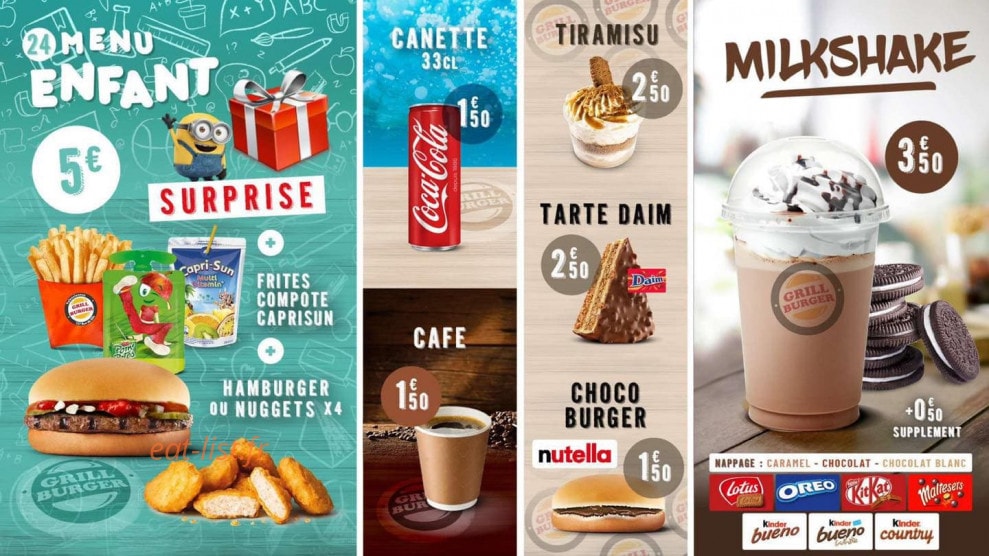Grill Burger — carte page 5