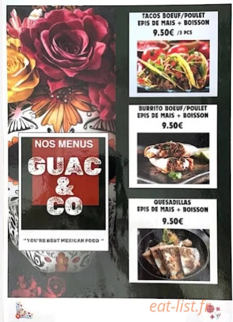 Guac&Co — carte page 1