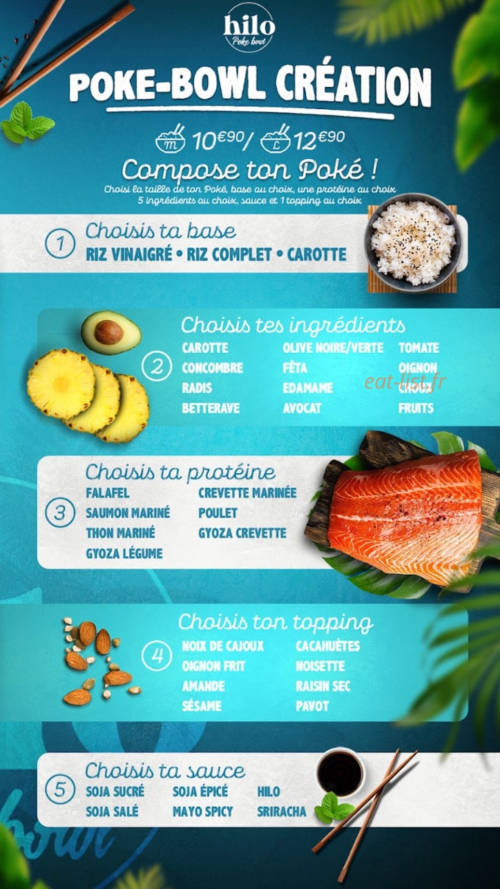 Hilo Poke Bar — carte page 3