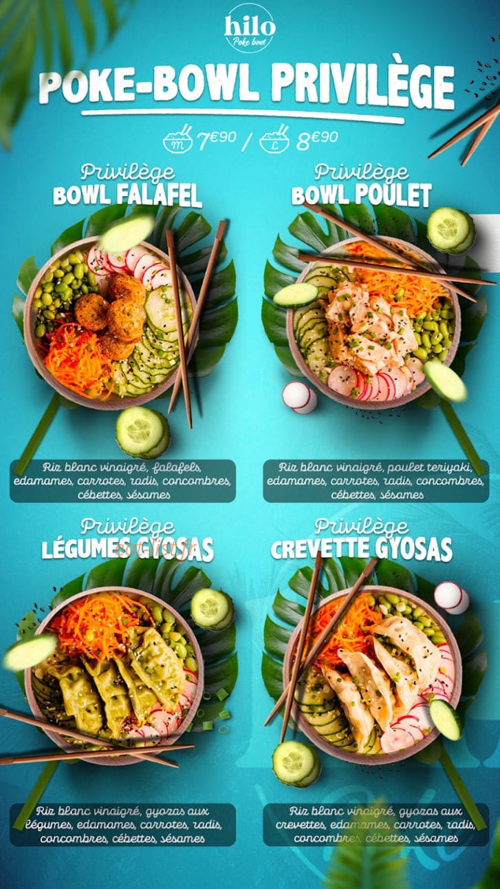 Hilo Poke Bar — carte page 2