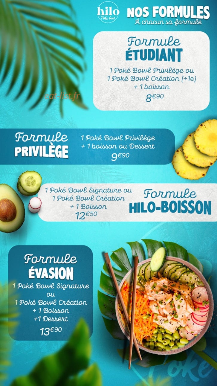 Hilo Poke Bar — carte page 4