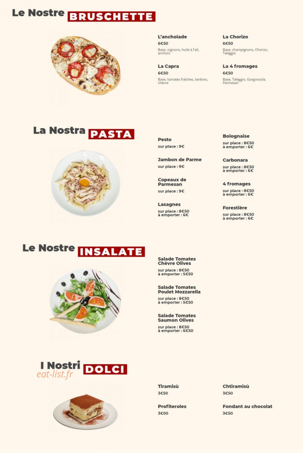 L'Alessandro — carte page 1