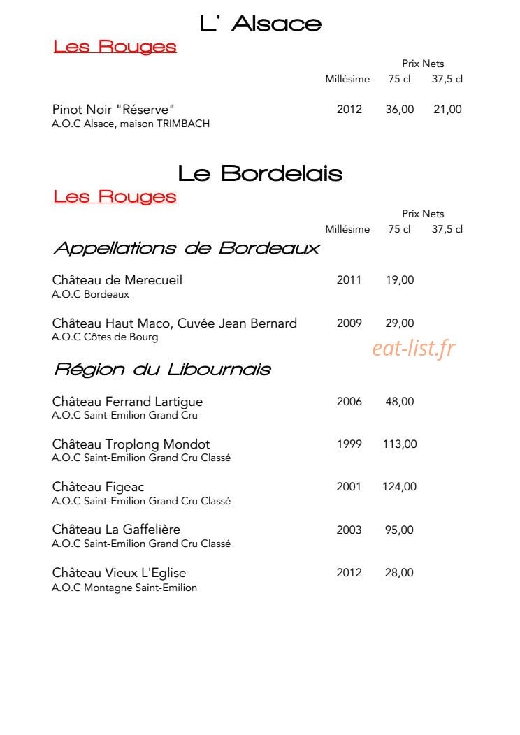 L'Escargot — carte page 10