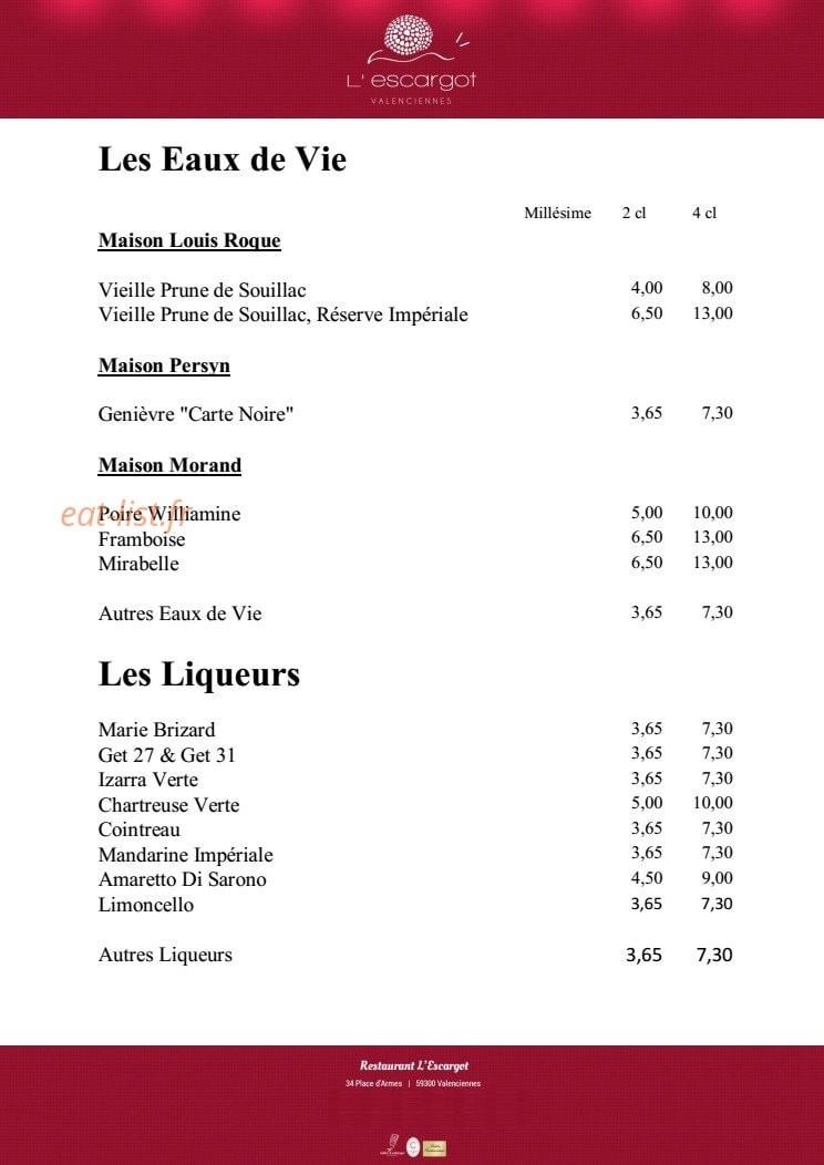 L'Escargot — carte page 26