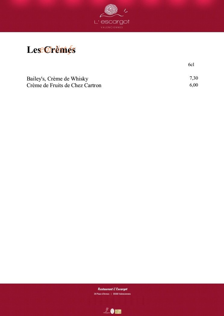 L'Escargot — carte page 22
