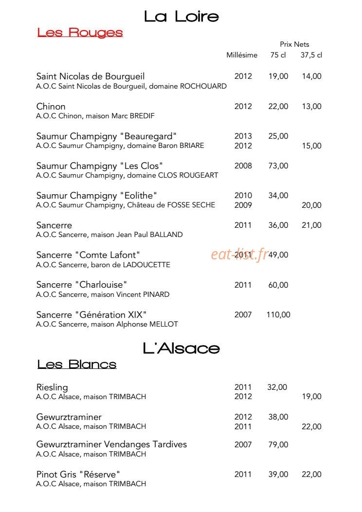 L'Escargot — carte page 9