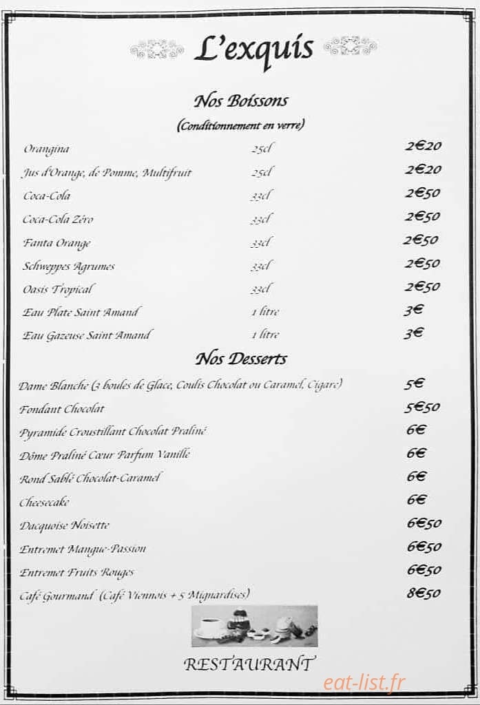 L'exquis — carte page 3