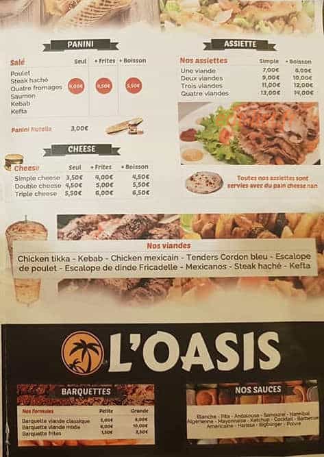 L'Oasis — carte page 3