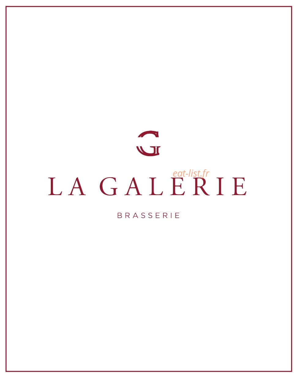 La galerie — carte page 1