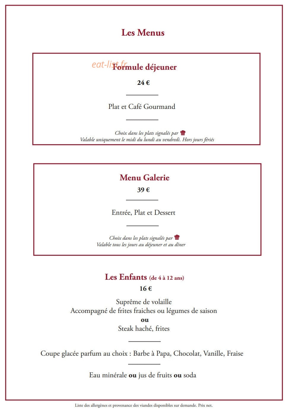 La galerie — carte page 4