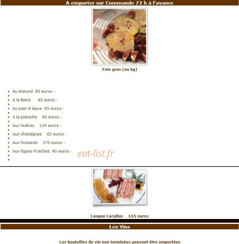 La Maison — carte page 2