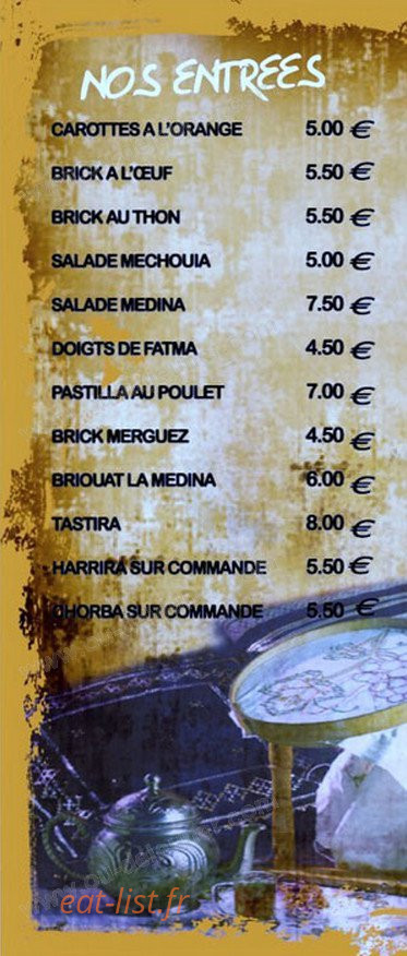 La Médina — carte page 7