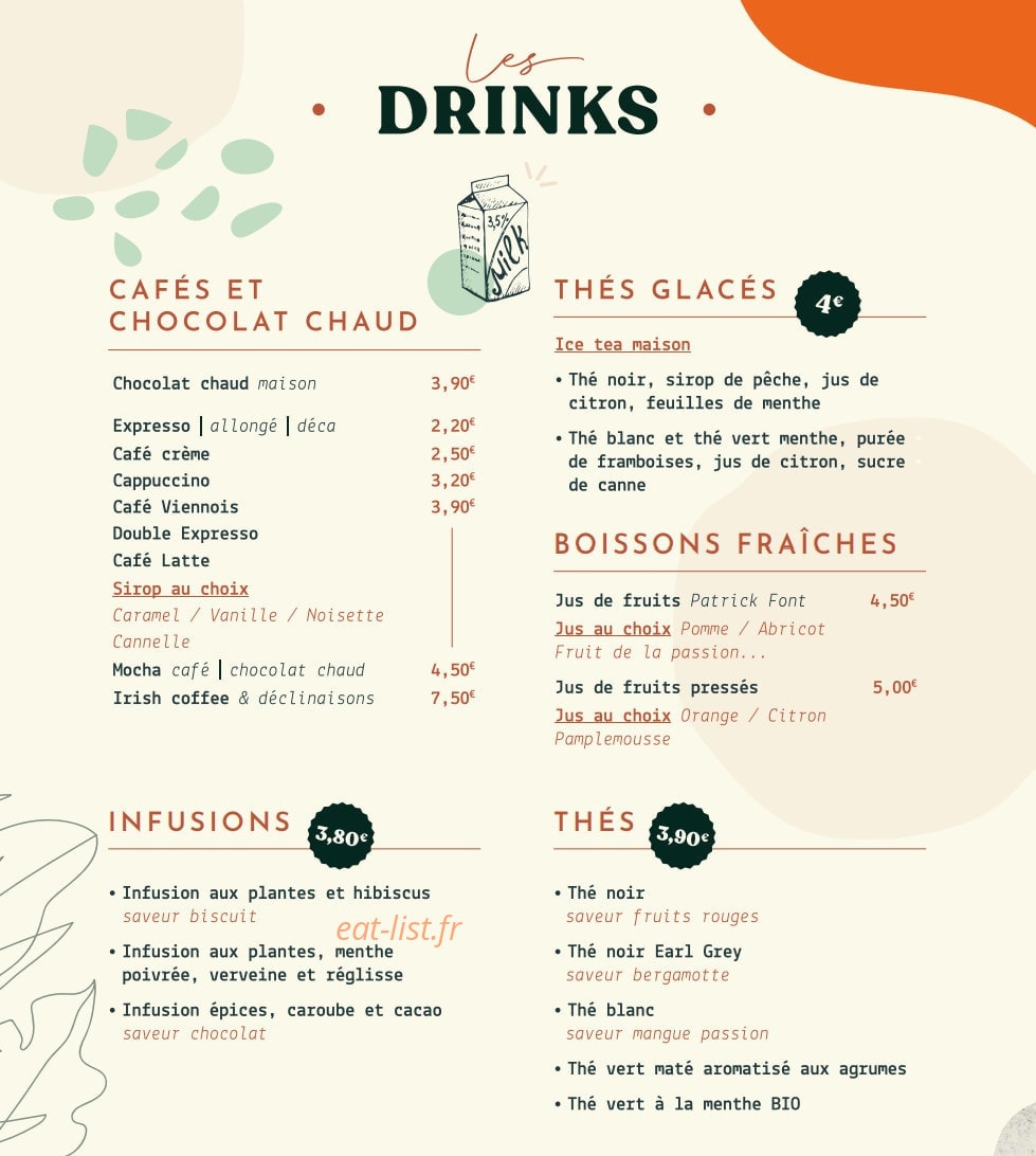 La Véranda — carte page 6
