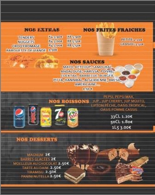 Le bon snack — carte page 4