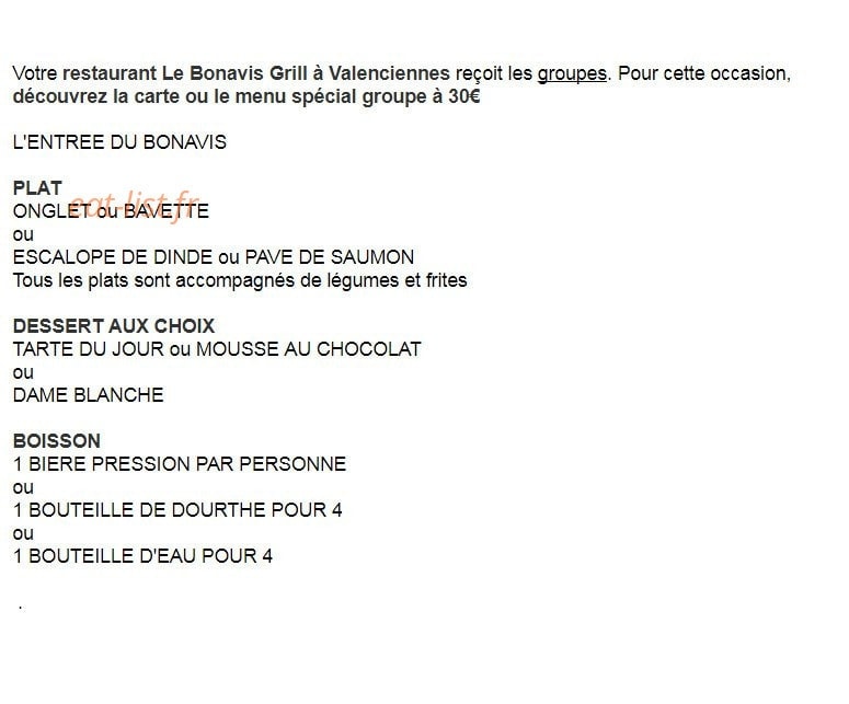Le bonavis — carte page 1