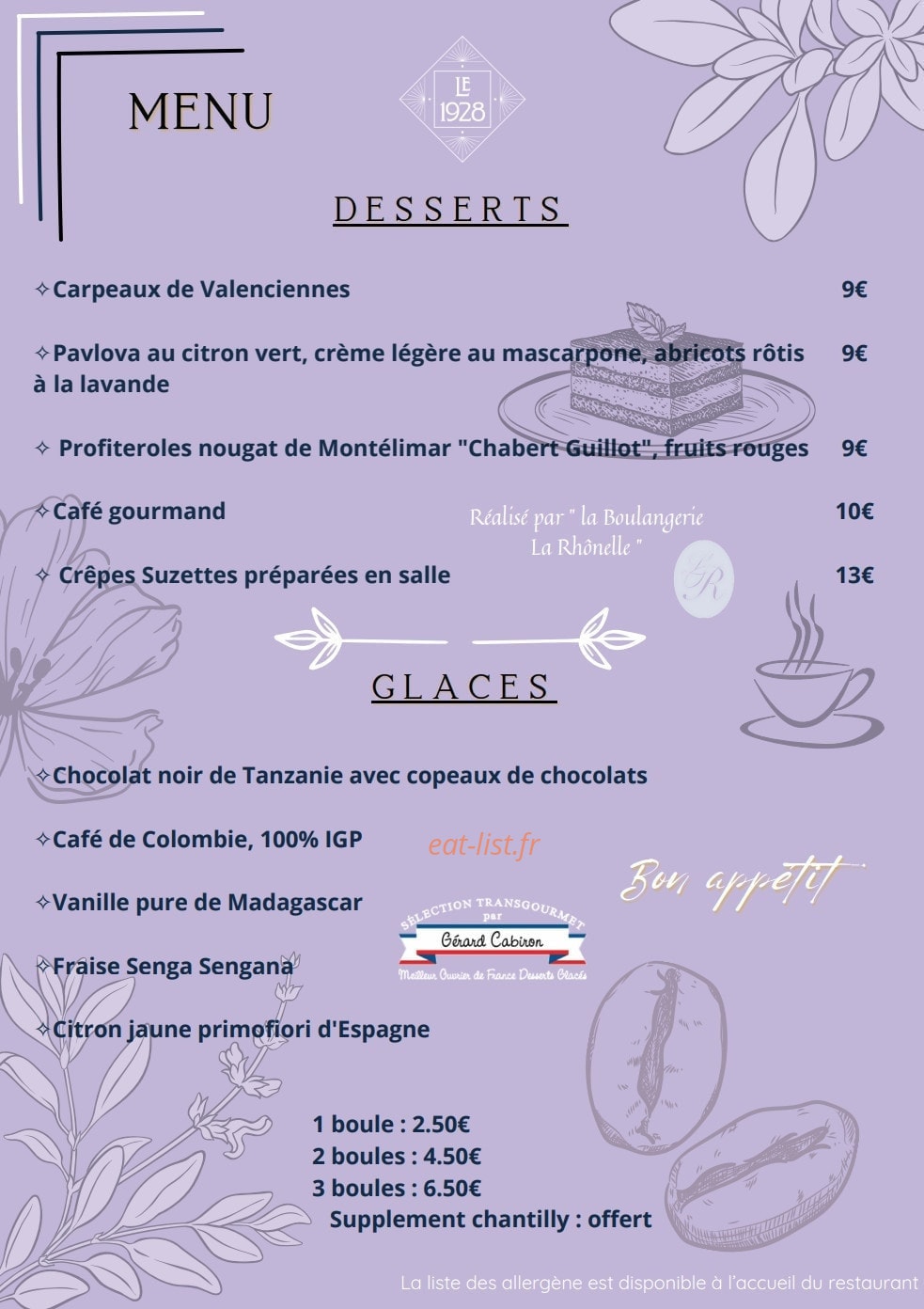 Le Grand Hôtel — carte page 2