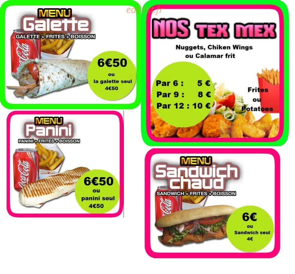 Le Soummam Kebab — carte page 2