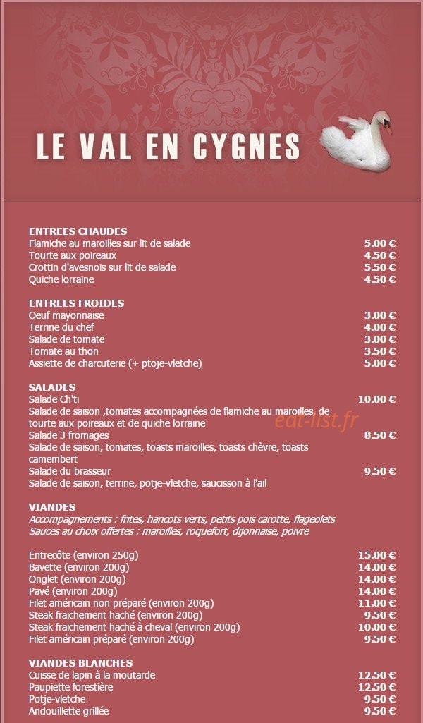 Le val en cygnes — carte page 1