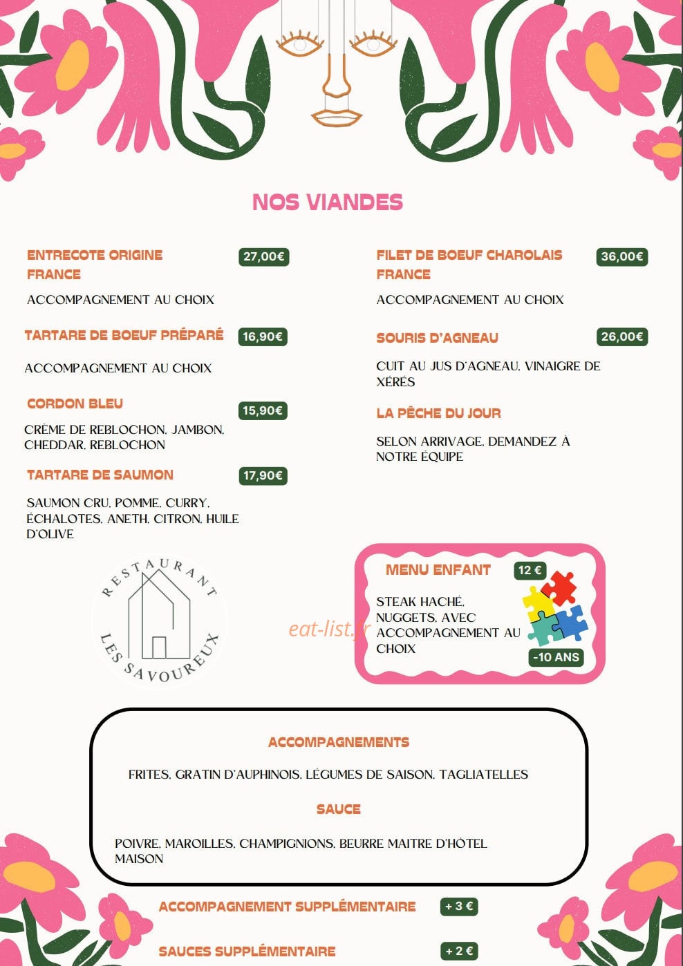 Les Savoureux — carte page 4