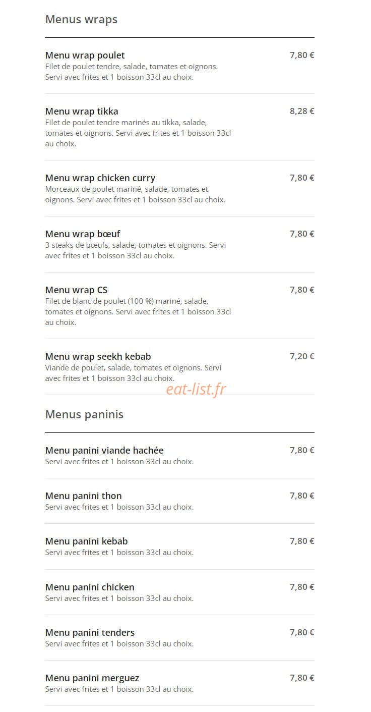 Mum's Pizza — carte page 5
