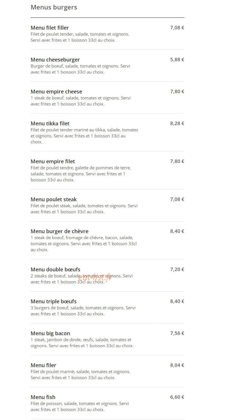 Mum's Pizza — carte page 3