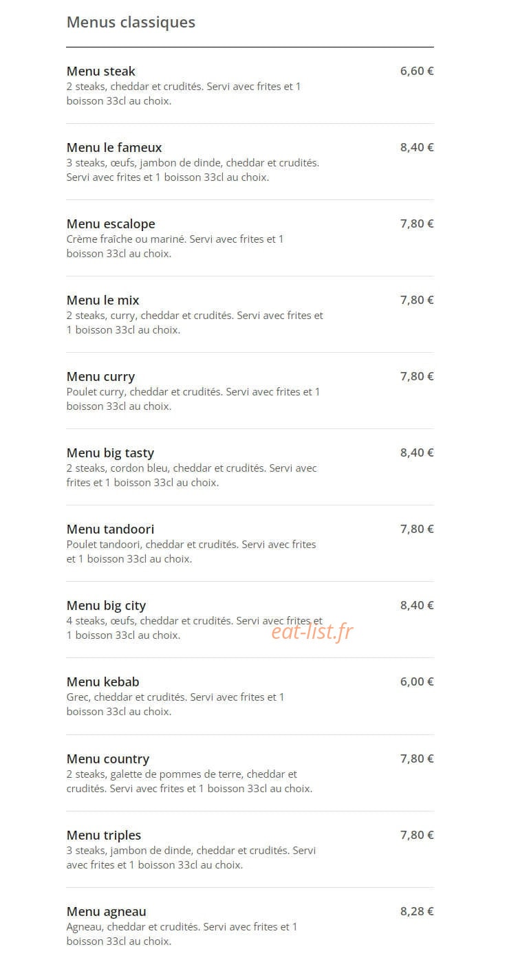 Mum's Pizza — carte page 2