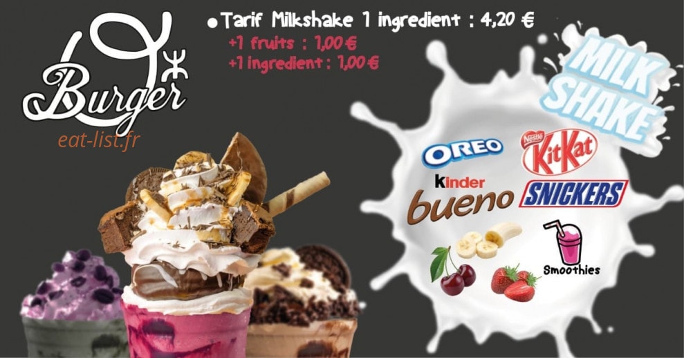O'Burger — carte page 7