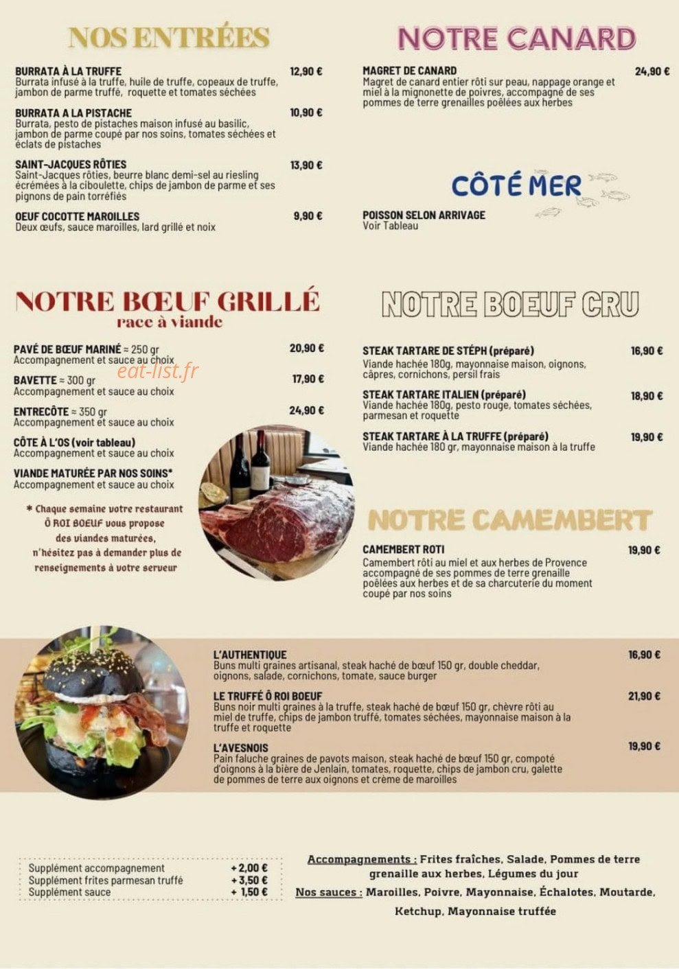 Ô Roi Bœuf — carte page 1