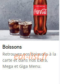 Pizza Hut — carte page 4
