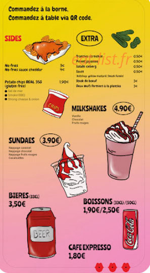 Smack Burger — carte page 2