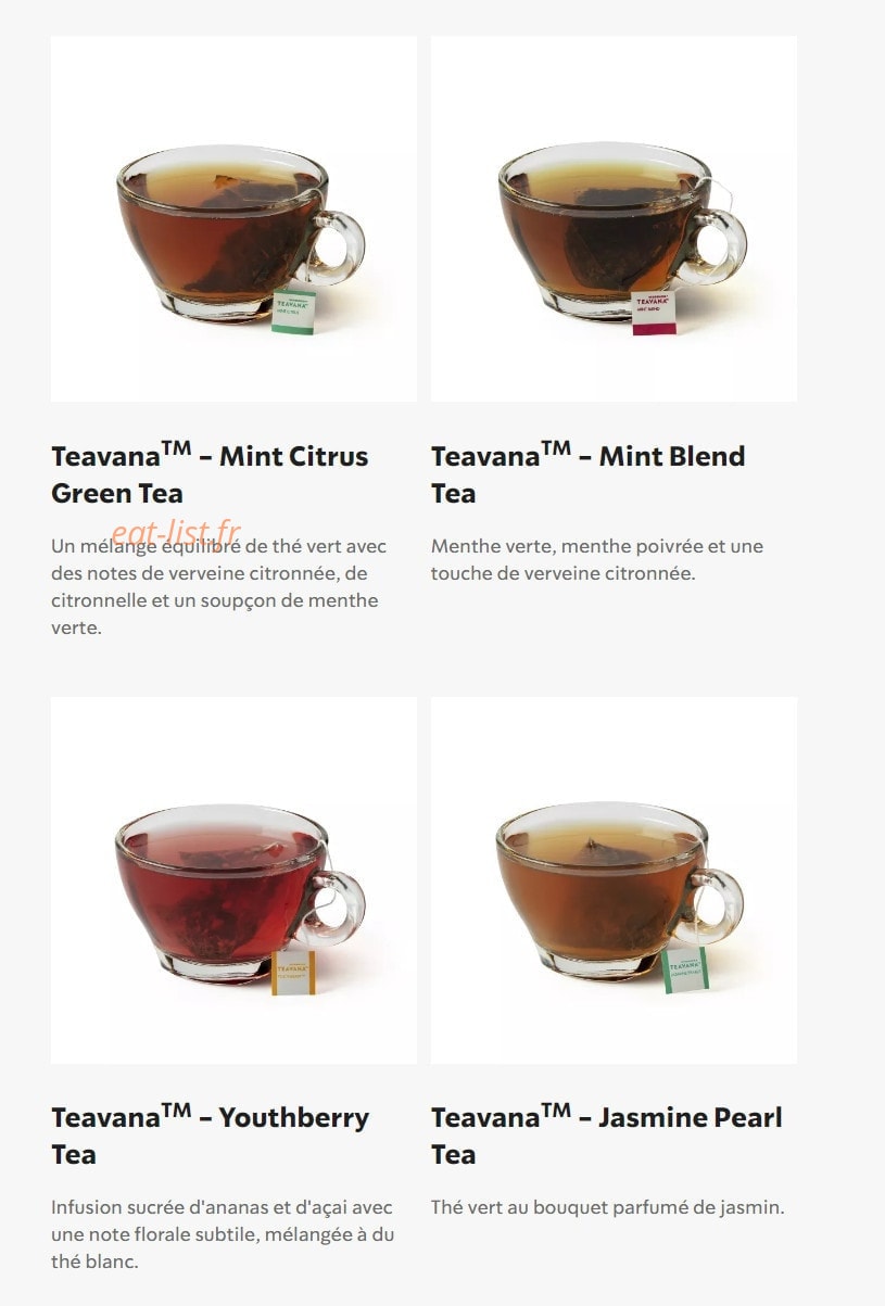Starbucks Coffee — carte page 30
