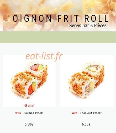 Sushi val — carte page 5