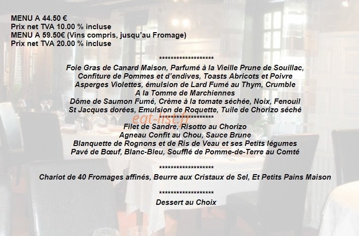 La Chaumière — carte page 2