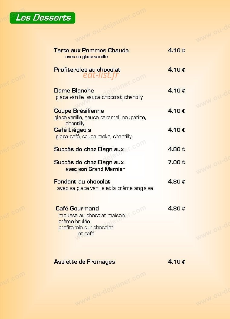 Resto'coyote — carte page 2