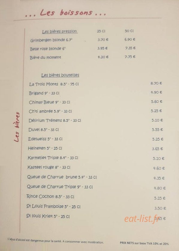 Chez F'lau — carte page 6