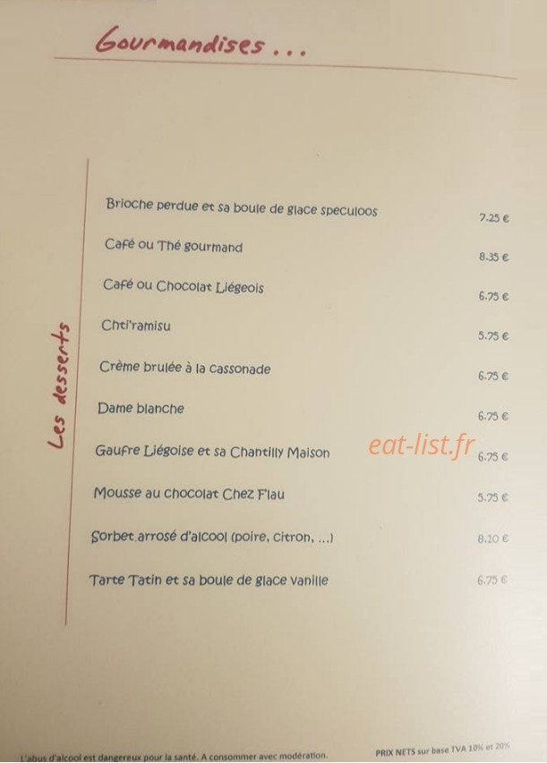 Chez F'lau — carte page 3