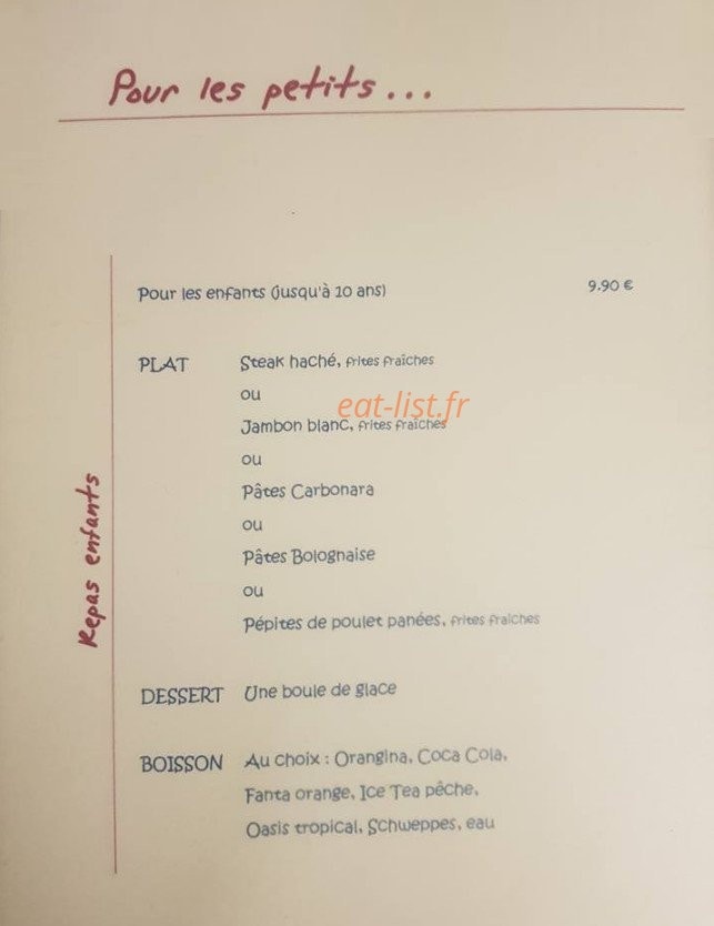 Chez F'lau — carte page 4