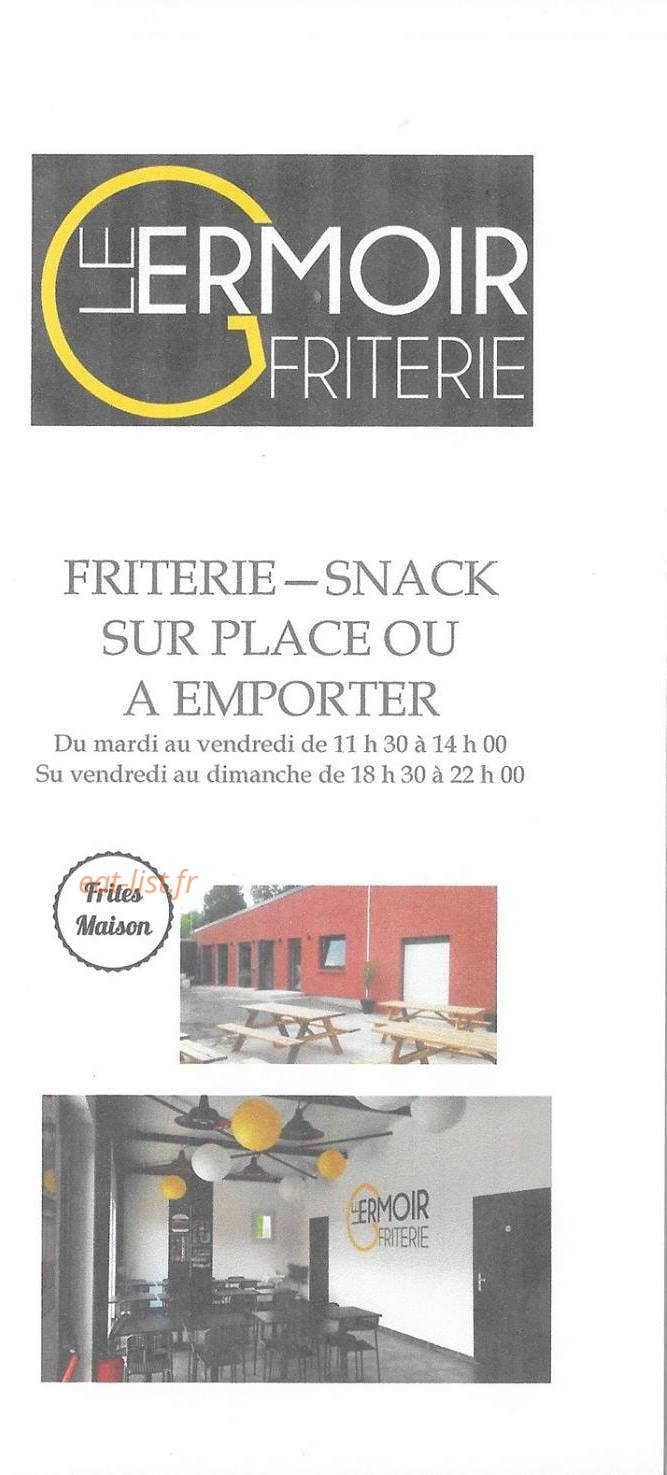 Le Germoir friterie — carte page 1