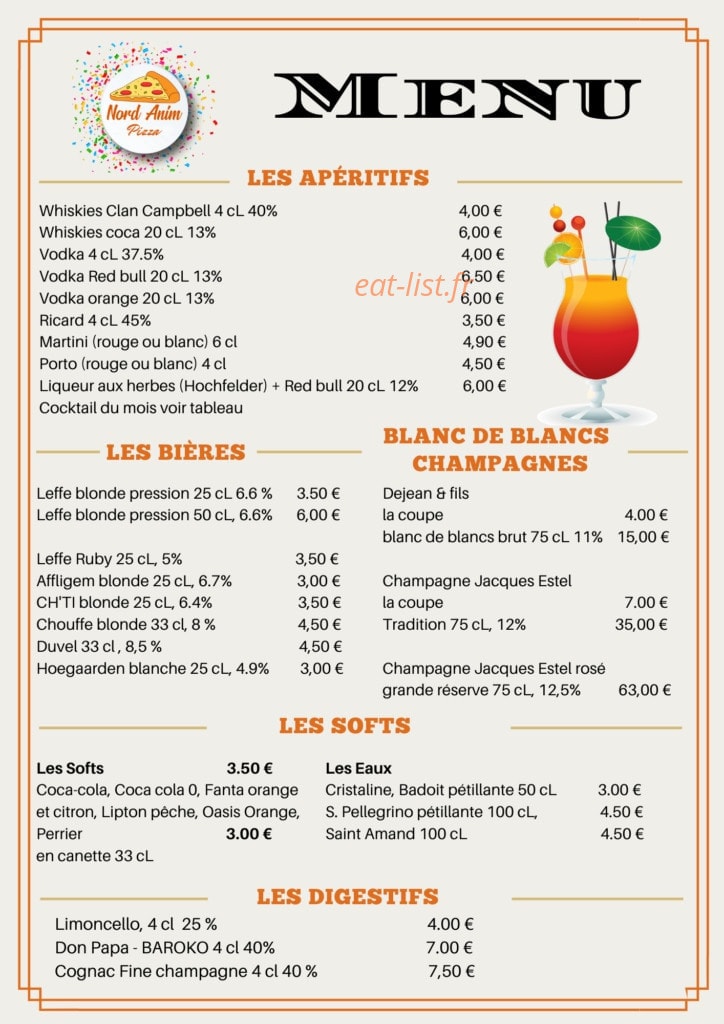 nord anim pizza — carte page 4