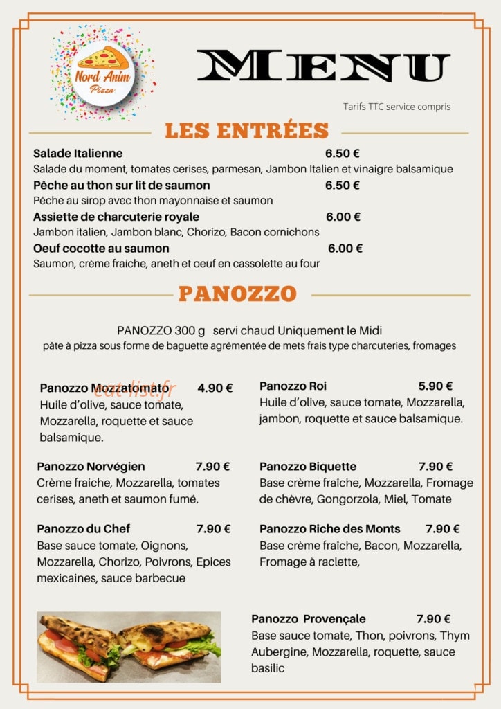 nord anim pizza — carte page 3