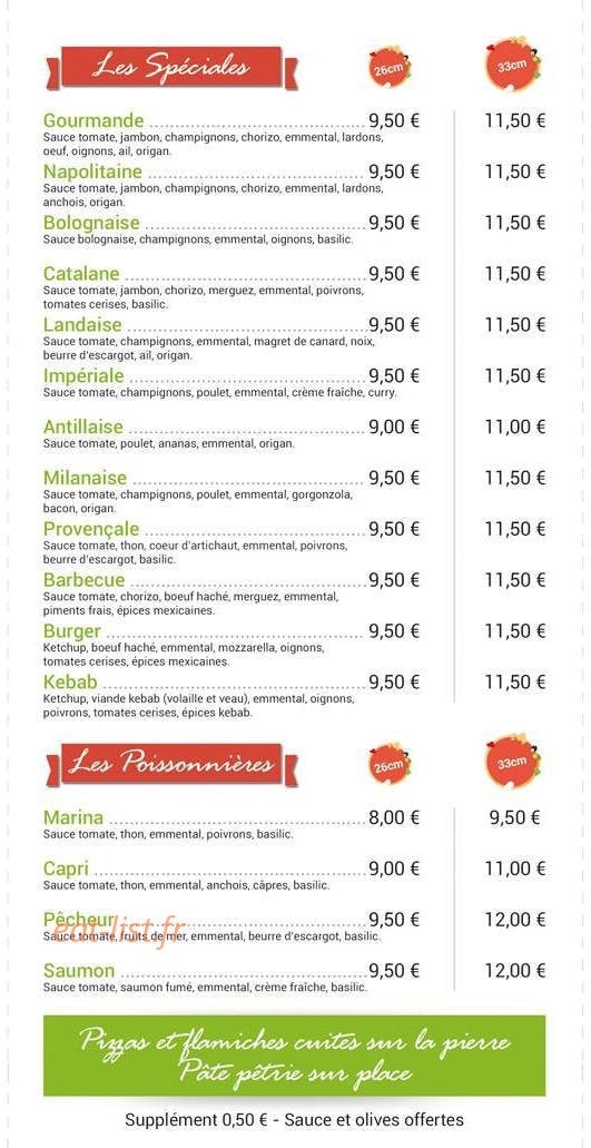 La Pizza En Nord — carte page 3