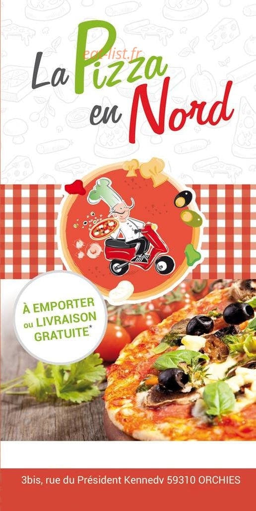 La Pizza En Nord — carte page 1